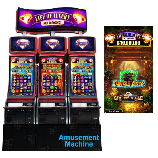 Extreme Fun Good Selling Casino Machine Vertical Life of Luxury 2 in 1 Gaming Room Cabinet