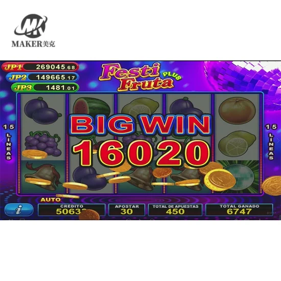 Hot Popular Festi Fruta Plus 92% Original Purple Board Casino Gambling Game Slot Machine